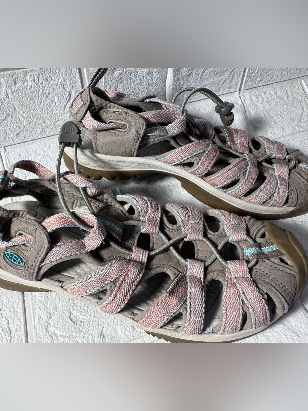 KEEN Whisper Sandals - Women's PINK TAN SZ 7.5